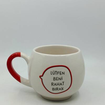 LÜTFEN BENİ RAHAT BIRAK-BALON KUPA - KIRMIZI SAP - 1