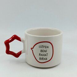 LÜTFEN BENİ RAHAT BIRAK-YILDIZ KUPA - KIRMIZI SAP - 