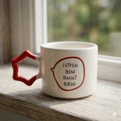 LÜTFEN BENİ RAHAT BIRAK-YILDIZ KUPA - KIRMIZI SAP - 