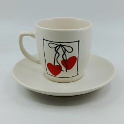 MA CHERİE-KLASİK TÜRK KAHVESİ FİNCANI - TRANSPARAN GÖVDE - 