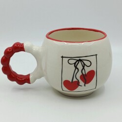 MA CHERİE-PUF KUPA - KIRMIZI SAP KIRMIZI TURNET - 