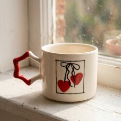 MA CHERİE-YILDIZ KUPA - KIRMIZI SAP - 