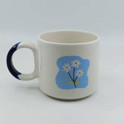 MAVİ DESEN PAPATYA-D KUPA - KOBALT SAP - 1