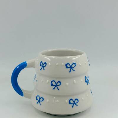 MAVİ KURDELELER - 3D-ÇAM KUPA - 3D - 1