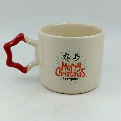 MERRY CHRİSTMAS EVERYONE-YILDIZ KUPA - KIRMIZI SAP - 1