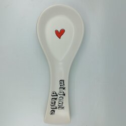 MİDENİ DİNLE-SERAMİK KAŞIKLIK - TRANSPARAN GÖVDE - 