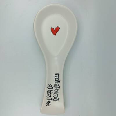 MİDENİ DİNLE-SERAMİK KAŞIKLIK - TRANSPARAN GÖVDE - 1