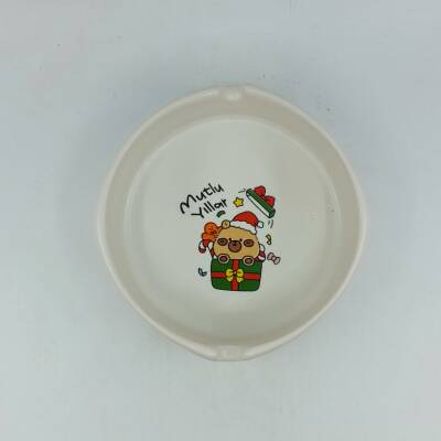 MİNİK AYICIK HEDİYE MUTLU YILLAR-YUVARLAK KÜLLÜK - TRANSPARAN GÖVDE - 1