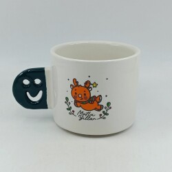 MİNİK GEYİK MUTLU YILLAR-SMİLE KUPA - YEŞİL SAP - 