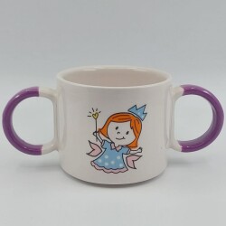 MİNİK PRENSES-ÇOCUK KUPA - PEMBE SAP - 