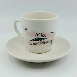 MİSS OVERTHİNKER-KLASİK TÜRK KAHVESİ FİNCANI - TRANSPARAN GÖVDE - 