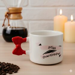 MİSS OVERTHİNKER-KURDELE KUPA - KIRMIZI SAP - 