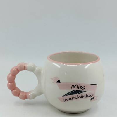 MİSS OVERTHİNKER-PUF KUPA - PEMBE SAP PEMBE TURNET - 1
