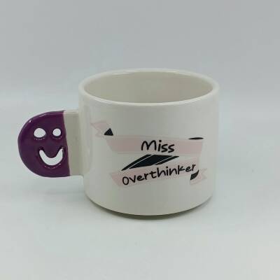 MİSS OVERTHİNKER-SMİLE KUPA - LİLA SAP - 1