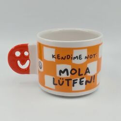 MOLA LÜTFEN!-SMİLE KUPA - TURUNCU SAP - 
