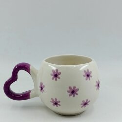 MOR ÇİÇEKLER - 3D-AMOUR KUPA - 3D - 