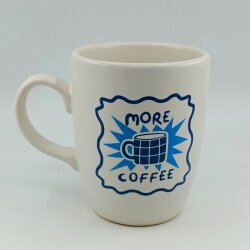 MORE COFFEE-OVAL KUPA - TRANSPARAN SAP - 