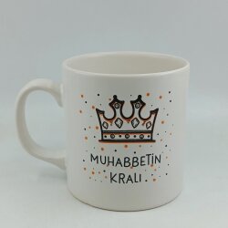 MUHABBETİN KRALI-SİLİNDİR KUPA - TRANSPARAN - 