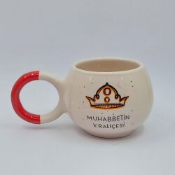 MUHABBETİN KRALİÇESİ-BALONCUK KUPA - KIRMIZI SAP - 