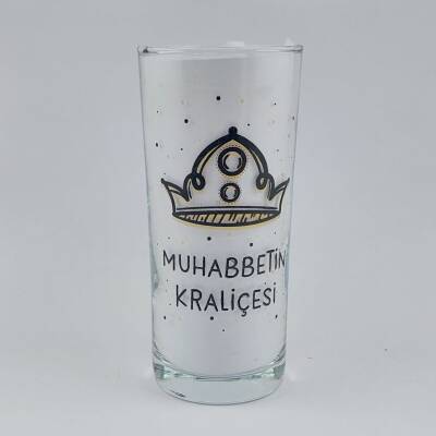 MUHABBETİN KRALİÇESİ-RAKI BARDAĞI - ŞEFFAF - 1