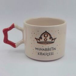 MUHABBETİN KRALİÇESİ-YILDIZ KUPA - KIRMIZI SAP - 