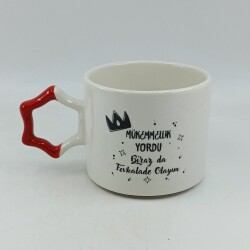 MÜKEMMELLİK YORDU BİRAZ DA-YILDIZ KUPA - KIRMIZI SAP - 