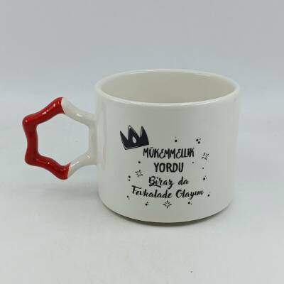 MÜKEMMELLİK YORDU BİRAZ DA-YILDIZ KUPA - KIRMIZI SAP - 1