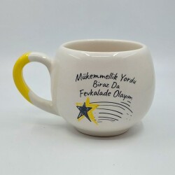 MÜKEMMELLİK YORDU-YILDIZLI - BALON KUPA - SARI SAP - 