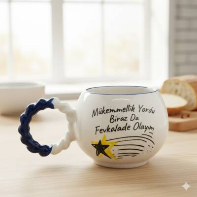 MÜKEMMELLİK YORDU-YILDIZLI - BALONCUK KUPA - KOBALT SAP - 1