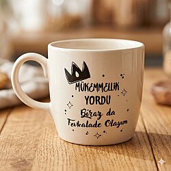 MÜKEMMELLİK YORDU-YILDIZLI-BODUR KUPA - TRANSPARAN - 