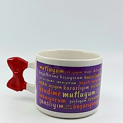 MUTLUYUM-DİJİTAL BASKI KUPA - KURDELE KUPA - 