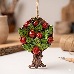 NAR AĞACI - 3D-DEKORATİF SÜS - 3D KÜÇÜK BOY - 