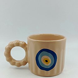NAZAR BONCUĞU-PRENSES KUPA - KREM GÖVDE KREM SAP - 