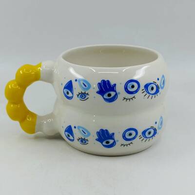 NAZAR BONCUĞU SARMAL 1-HARMONİ KUPA - SARI SAP - 1