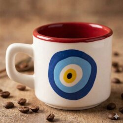 NAZAR BONCUĞU - VENUS KUPA - KIRMIZI İÇ - 