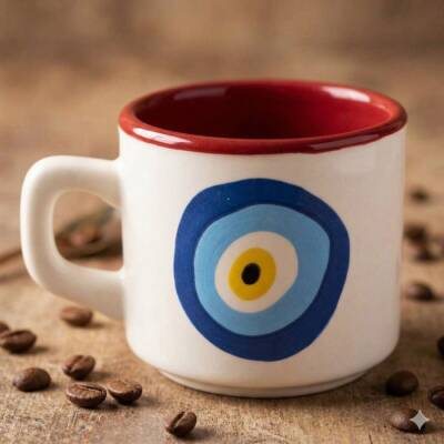 NAZAR BONCUĞU - VENUS KUPA - KIRMIZI İÇ - 1