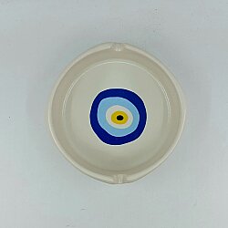 NAZAR BONCUĞU-YAZI-YUVARLAK KÜLLÜK - TRANSPARAN GÖVDE - 