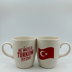 NE MUTLU TÜRKÜM DİYENE 2-OVAL KUPA - TRANSPARAN SAP - 