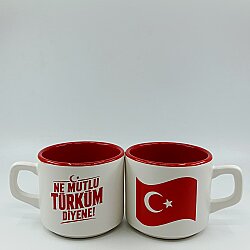 NE MUTLU TÜRKÜM DİYENE 2-VENUS KUPA - KIRMIZI İÇ - 