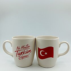 NE MUTLU TÜRKÜM DİYENE 3-OVAL KUPA - TRANSPARAN SAP - 