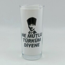 NE MUTLU TÜRKÜM DİYENE-RAKI BARDAĞI - ŞEFFAF - 