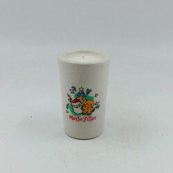 NEOL ÇAM AĞACI KURABİYE ADAM MUTLU YILLAR-SERAMİK PANDORA MUM - TEKLİ - 