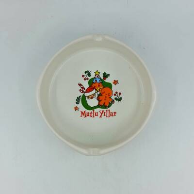 NEOL ÇAM AĞACI KURABİYE ADAM MUTLU YILLAR-YUVARLAK KÜLLÜK - TRANSPARAN GÖVDE - 1