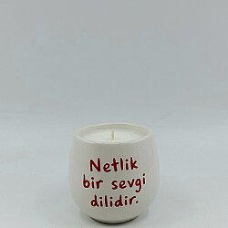 NETLİK BİR SEVGİ DİLİDİR-YUMİ MUM - TEKLİ - 