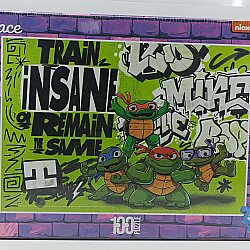 NINJA TURTLES TRAIN INSANE-PUZZLE - 100 PARÇA - 