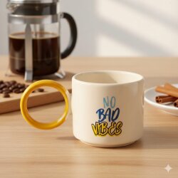 NO BAD VİBES-O KUPA - SARI SAP - 