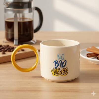 NO BAD VİBES-O KUPA - SARI SAP - 1