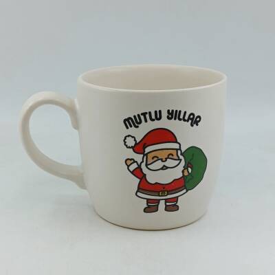 NOEL BABA MUTLU YILLAR-BODUR KUPA - TRANSPARAN - 1