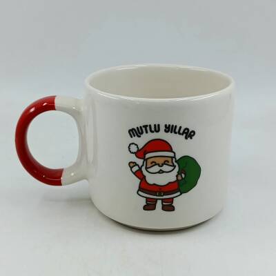 NOEL BABA MUTLU YILLAR-D KUPA - KIRMIZI SAP - 1