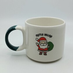 NOEL BABA MUTLU YILLAR-D KUPA - YEŞİL SAP - 